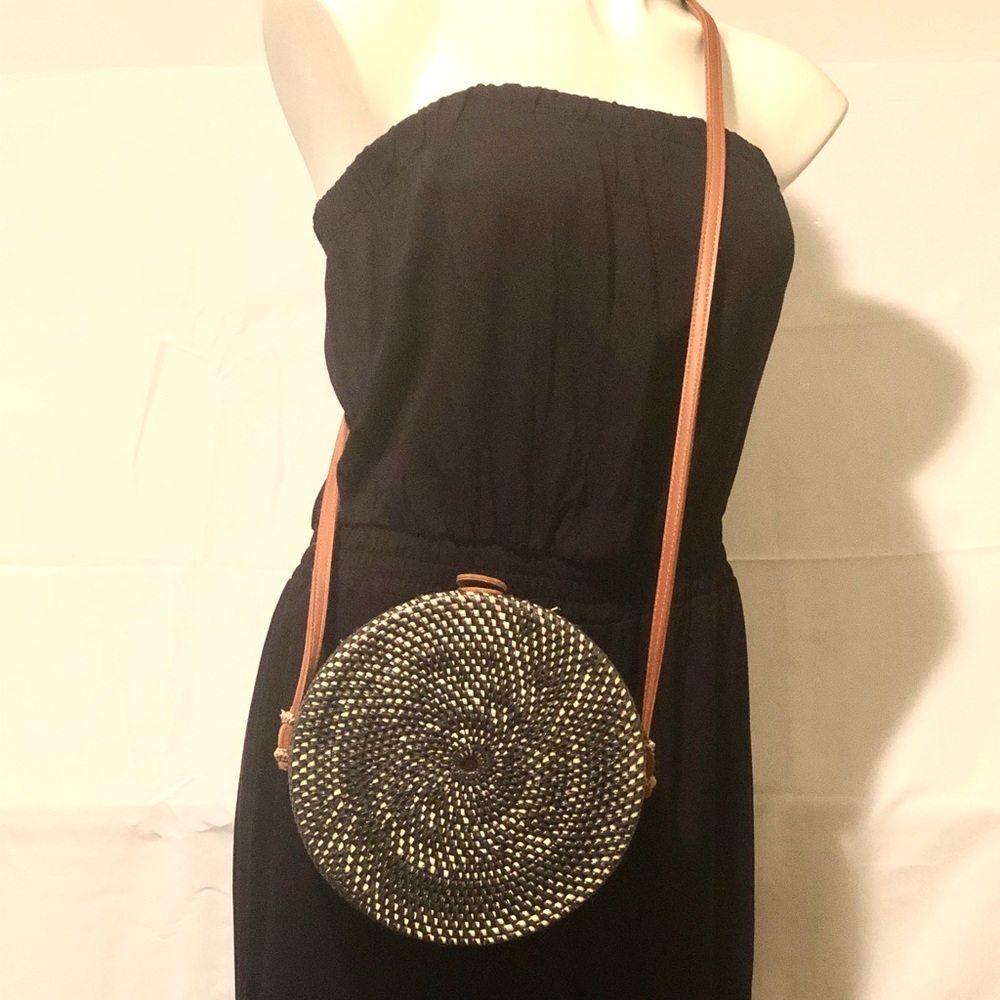 Bali Handmade Rattan Crossbody Handbag